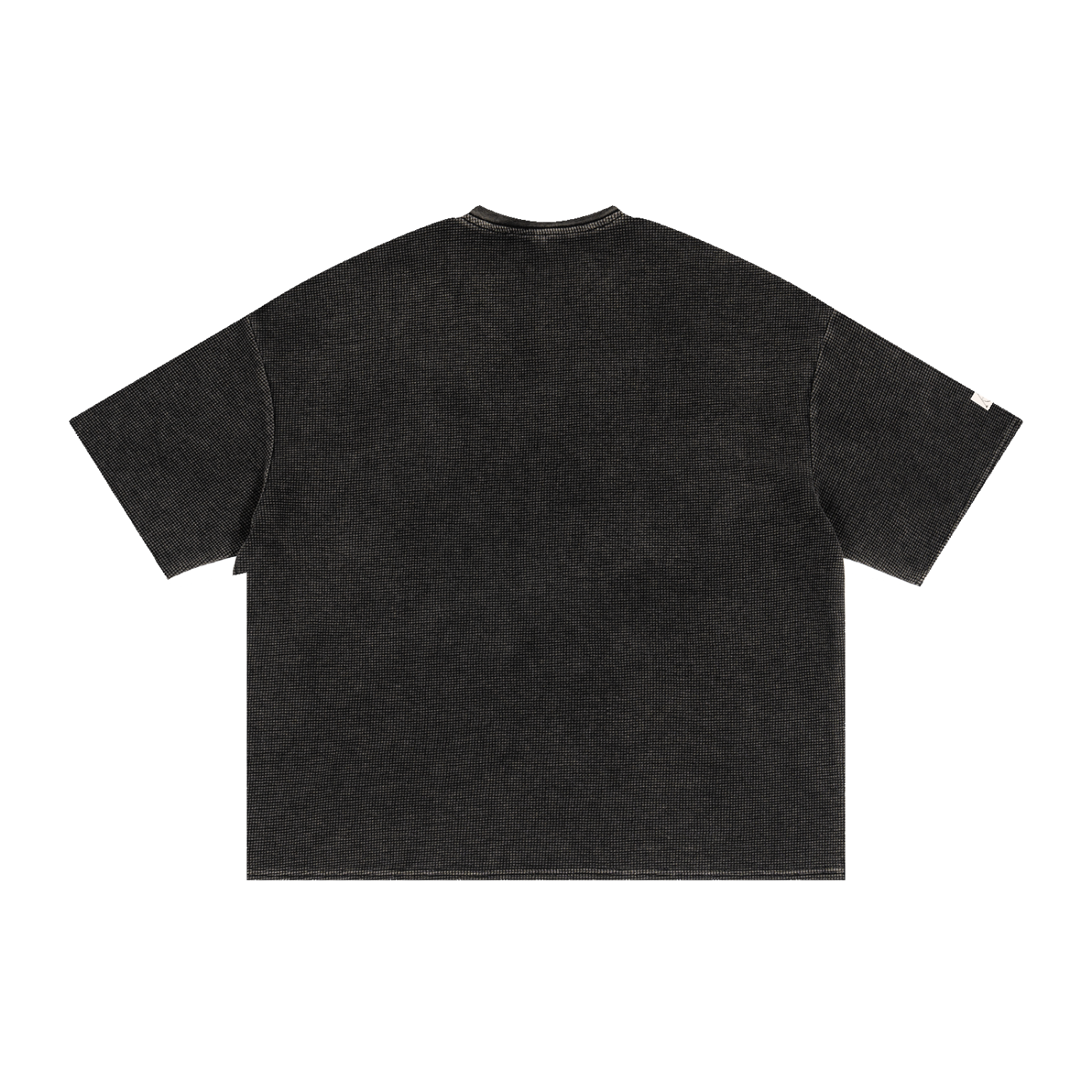 Textured Waffle Washed Boxy T-Shirt