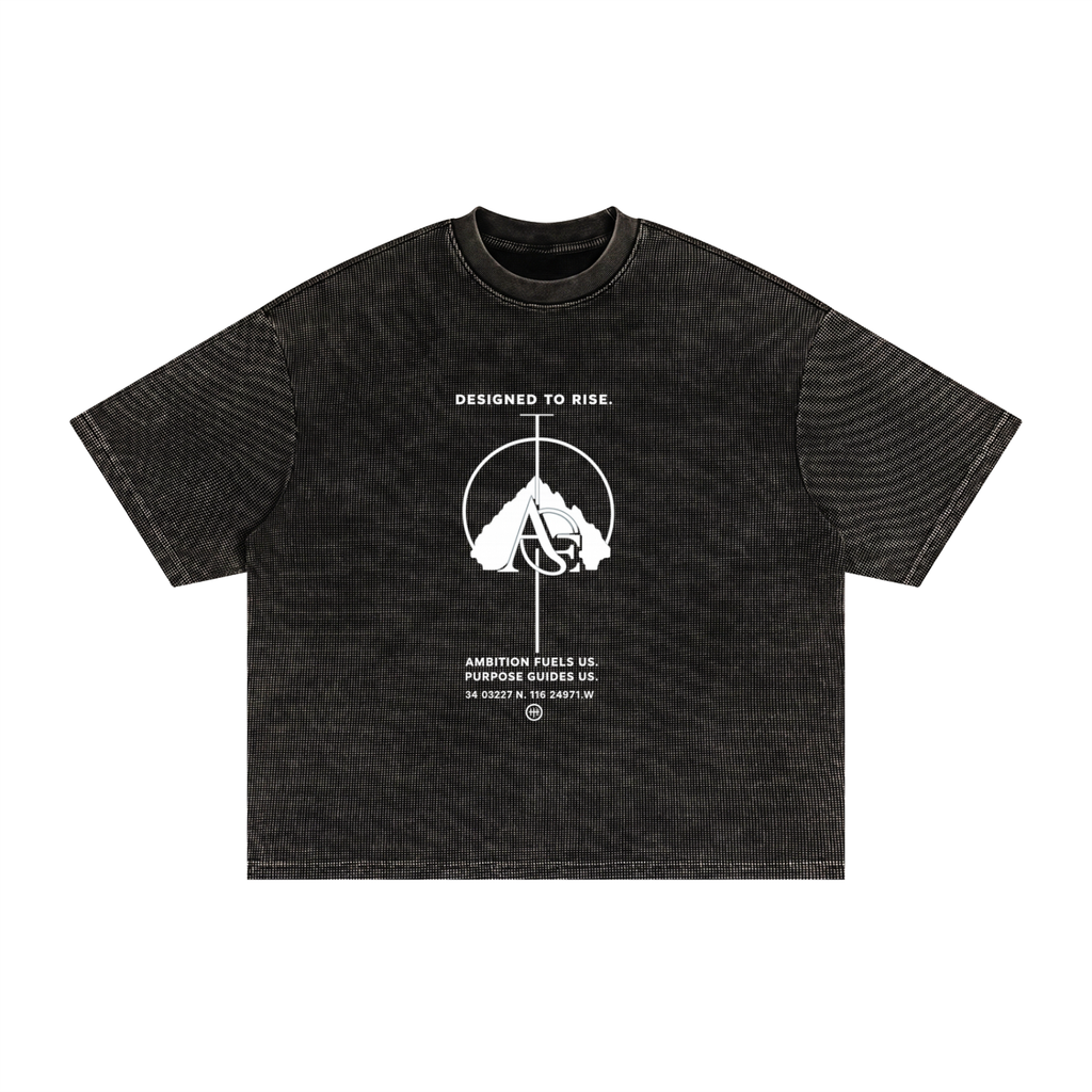 Textured Waffle Washed Boxy T-Shirt