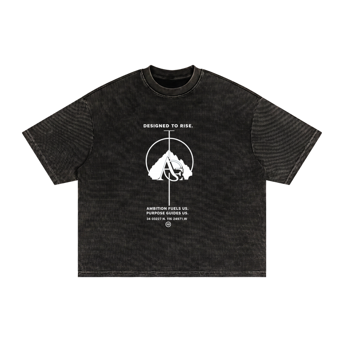 Textured Waffle Washed Boxy T-Shirt