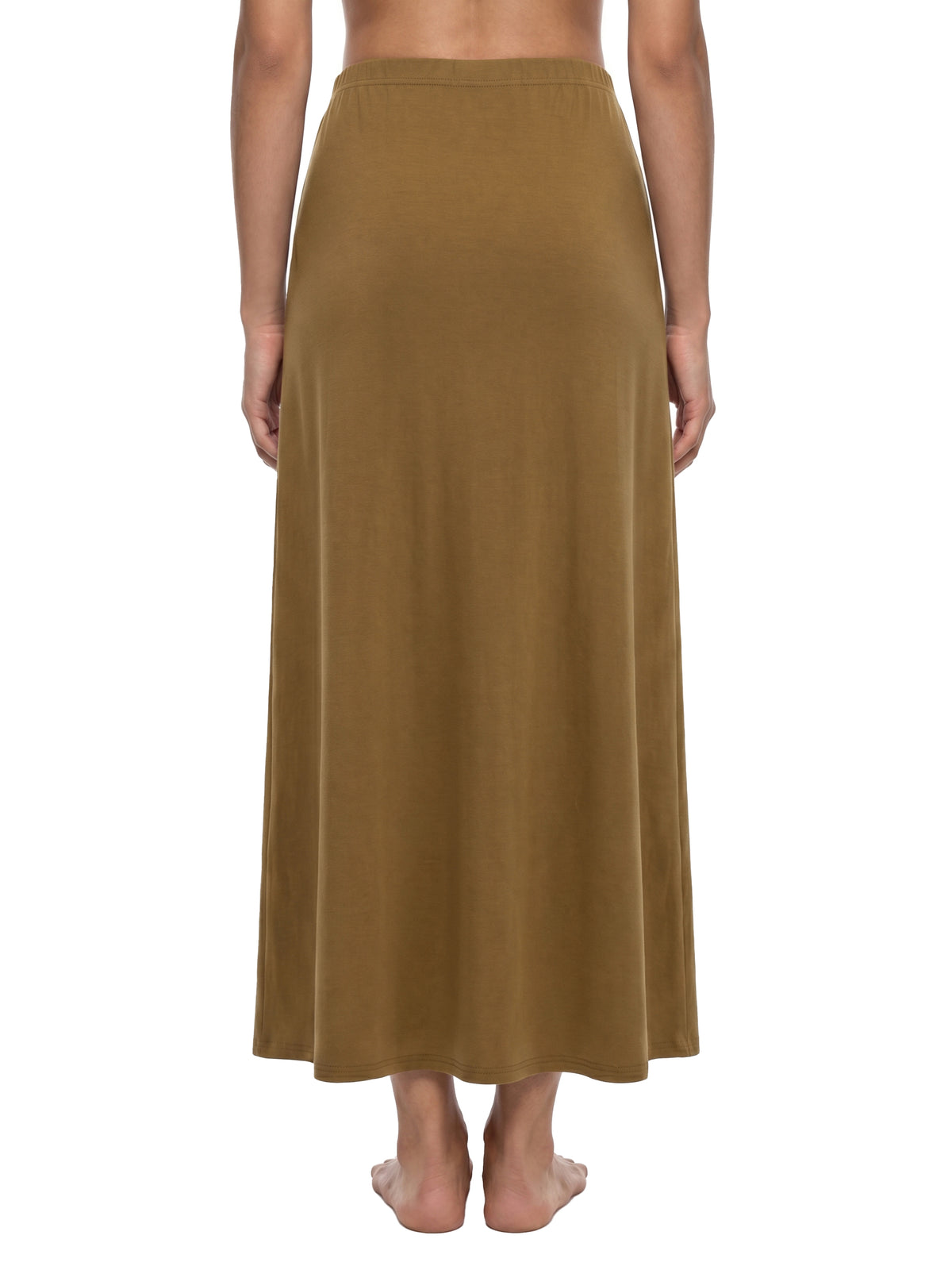 Women's Solid Color Knit Maxi Skirt