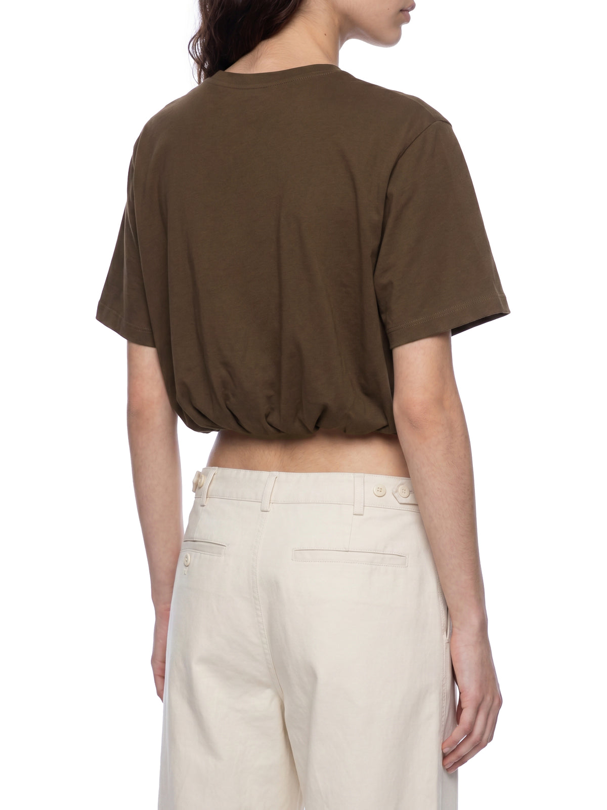 Women’s Crop Bubble Hem T-Shirt