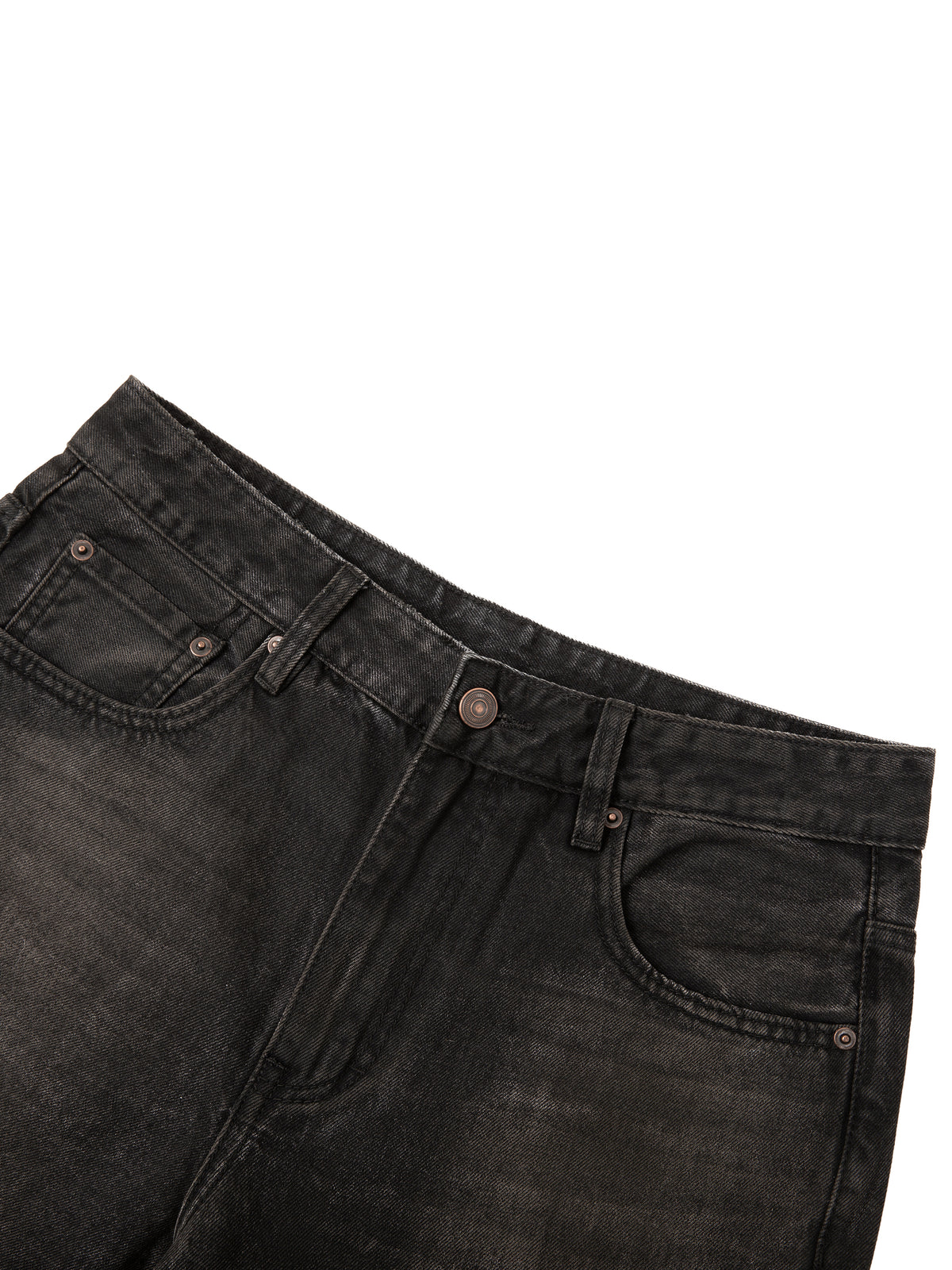 Vintage Wash Heavyweight Denim Jeans