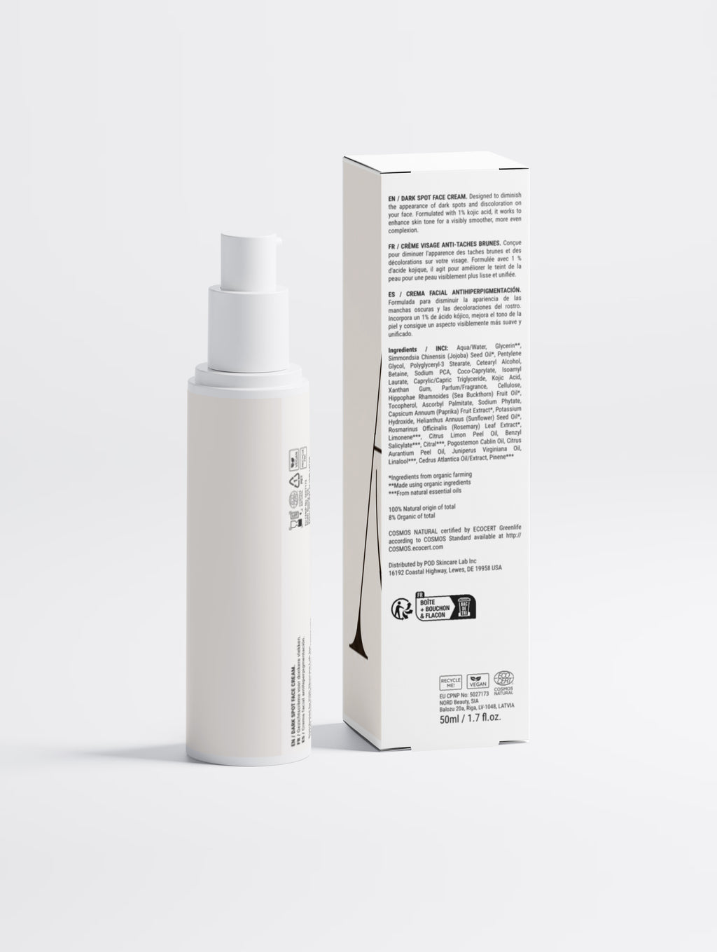 Dark Spot Face Cream with Kojic Acid